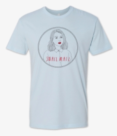 Red Lips [lt Blue] T-shirt, HD Png Download, Free Download