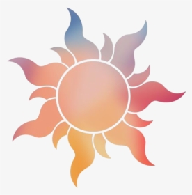 Colorful Sun Tattoo Designs Png Transparent Image - Rapunzel Sun, Png Download, Free Download