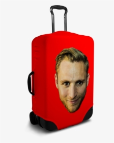 Custom Red Luggage Cover With Personalized Face"  Class="lazy, HD Png Download, Free Download