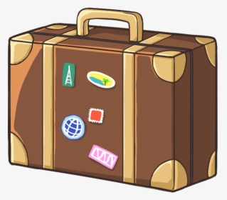 Transparent Vintage Suitcases Clipart - Transparent Bag Emoji Png, Png Download, Free Download