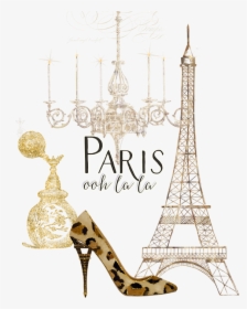 Paris Ooh La La Card, Hd Png Download - Perfume Bottles And Eiffel Tower, Transparent Png, Free Download