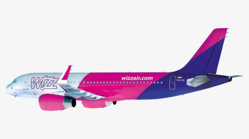 Wizz Air - Wizz Air Airplane Png, Transparent Png, Free Download