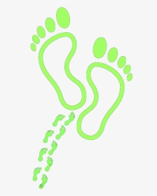 #mq #green #footsteps #footstep #footprint - Transparent Background Foot Steps Icon, HD Png Download, Free Download