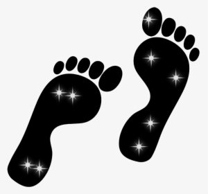 #foot #footstep #black #stars - Transparent Background Footprint Png, Png Download, Free Download