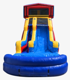 18 Ft Tall 30 Ft Long Module Slide With Pool - Inflatable, HD Png Download, Free Download