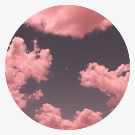 #sky #moon #night #clouds #pink #tumblr #aesthetic - Aesthetic Cotton Candy Skies, HD Png Download, Free Download