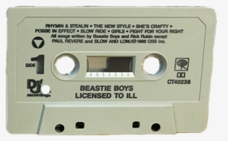 Casette Tape Casettetape Beastieboys 80s Freetoedit - Beastie Boys Cassette Licenced To Ill, HD Png Download, Free Download