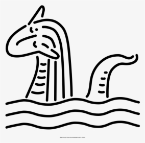 Loch Ness Monster Coloring Page , Transparent Cartoons, HD Png Download, Free Download
