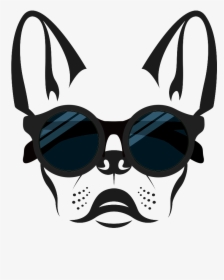 French Bulldog Face Outline , Png Download - Face French Bulldog Silhouette, Transparent Png, Free Download