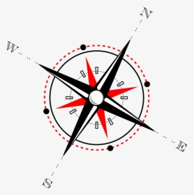 Red And Black Compass, HD Png Download, Free Download