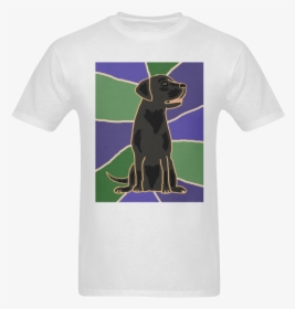 Artsy Black Labrador Retriever Dog Sunny Men"s T- Shirt - German Pinscher, HD Png Download, Free Download