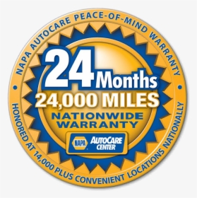 36 Month Warranty - Napa Auto Care Center, HD Png Download, Free Download