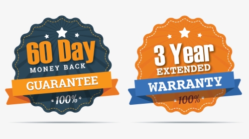 3 Year Extended Warranty & 60 Day Money Back Guarantee - Illustration, HD Png Download, Free Download