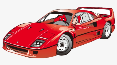 Clip Art Ferrari Clip Art Painted - Car Clip Art, HD Png Download, Free Download