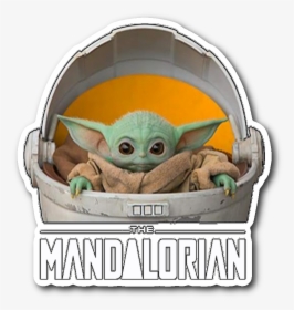 Baby Yoda Mandalorian Stickers, HD Png Download, Free Download