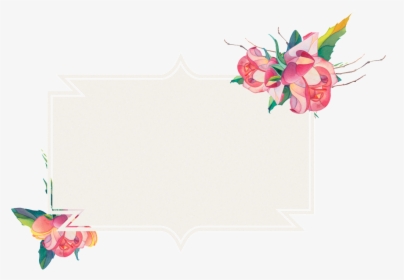 Pink Flowers Border Watercolor Hand Painted Transparent - Lily Family, HD Png Download, Free Download