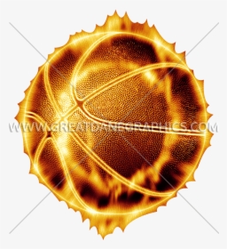 Clipart Fire Basketball - Basketball On Fire Png, Transparent Png, Free Download
