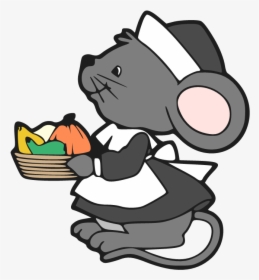 Computer Mouse Cat Png Image High Quality Clipart - Pilgrim Mouse Clipart, Transparent Png, Free Download
