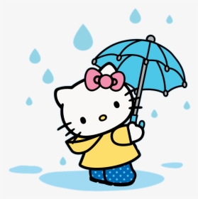 Hello Kitty On A Light Yellow Shirt For Livy - Hello Kitty Blue Png, Transparent Png, Free Download