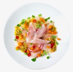 Striped Bass Ceviche Passion Fruit And Persimmon - Olivier Salad, HD Png Download, Free Download