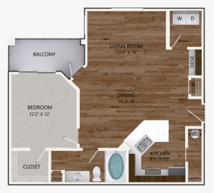 0 For The New Persimmon Oak Building Floor Plan - 8 10 X 13 4 Room Bedroom, HD Png Download, Free Download