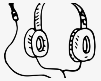 Drawn Headphones Music Note Clip Art - Headphones Png Background Free, Transparent Png, Free Download