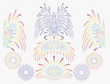 Fireworks Vector Set - Illustration, HD Png Download, Free Download