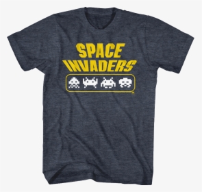 Aliens Space Invaders T-shirt - Active Shirt, HD Png Download, Free Download