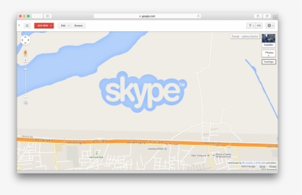 Skype Logo At Google Maps In Lahore, HD Png Download, Free Download
