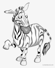 Zebra Animal Free Black White Clipart Images Clipartblack - Dancing Zebra Cartoon Gif, HD Png Download, Free Download