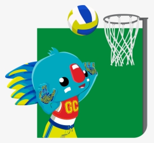 Transparent Basketball Hoop Clipart Png - Netball Cartoon, Png Download, Free Download