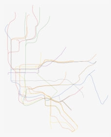 Mta Line Map - Sketch, HD Png Download, Free Download