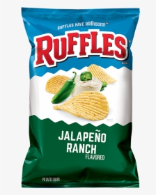 Ruffles® Jalapeño Ranch Flavored Potato Chips - Ruffles Jalapeno Ranch Chips, HD Png Download, Free Download