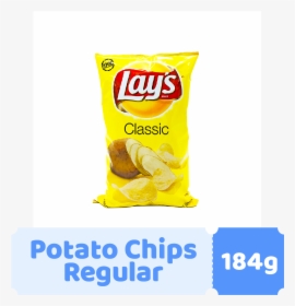 Lay"s Potato Chip Regular 184g"  Class= - Lays, HD Png Download, Free Download