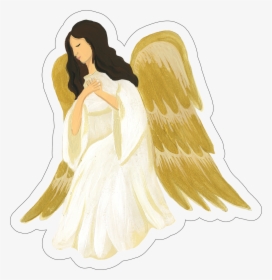 Kneeling Angel Print & Cut File - Illustration, HD Png Download, Free Download