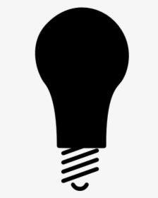 Black Light Bulb Png Transparent Background - Light Bulb Clip Art, Png Download, Free Download