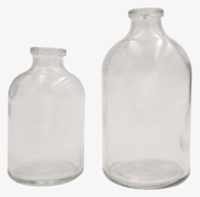 Iso Medical Clear Glass Boston Round Bottles And Jars - Glass Bottle, HD Png Download, Free Download