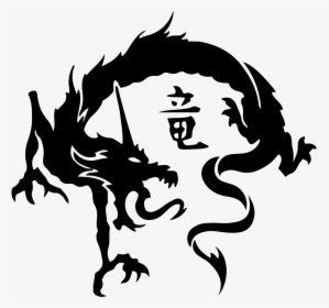Tribal Dragon - Chinese Dragon Tattoo Tribal, HD Png Download, Free Download
