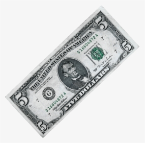 United States Five Dollar Bill Banknote United States - Five Dollar Bill Png, Transparent Png, Free Download