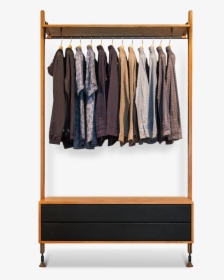 Theo Wall Unit Clothing Rail With Drawer, HD Png Download, Free Download