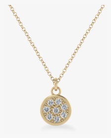 Odessa Petite 14ky Diamond Necklace - Gold Rose Quartz Necklace, HD Png Download, Free Download