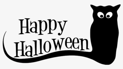 Happy Halloween Text Png - Happy Halloween Clipart Black And White, Transparent Png, Free Download