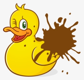 Splat Quack Go - Rubber Duckie Cartoon, HD Png Download, Free Download