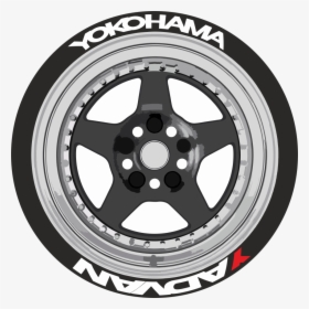 Advan Yokohama Set - Advan Neova Tire Decal, HD Png Download, Free Download