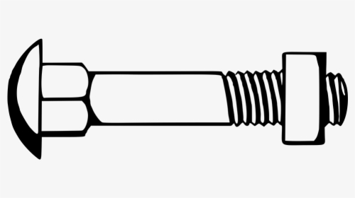 Bolt Png -bolt Carriage Bolt Fastener Fixing Thread - Clipart Nut And Bolt, Transparent Png, Free Download