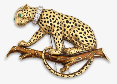 David Webb Leopard Brooch - Leopard Pin, HD Png Download, Free Download