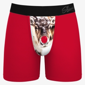 The Red Nose Rod - Mens Dog Nose Print Briefs, HD Png Download, Free Download