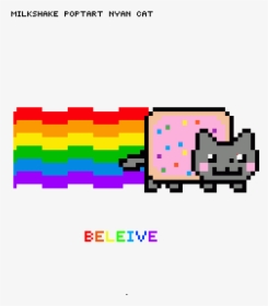 Milkshake Nyan Cat - Nyan Cat Gif Png, Transparent Png, Free Download