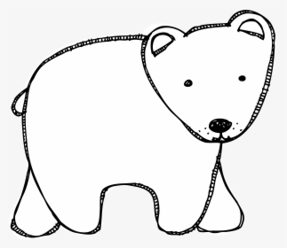 Clipart Love Polar Bear - Love The Bear Clipart Black And White, HD Png Download, Free Download