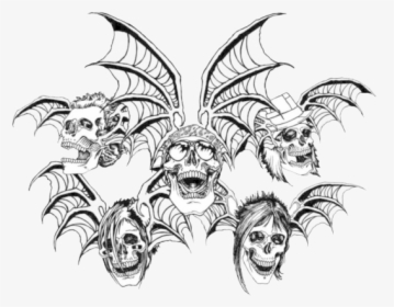 Download Avenged Sevenfold Png - Avenged Sevenfold Deathbats, Transparent Png, Free Download